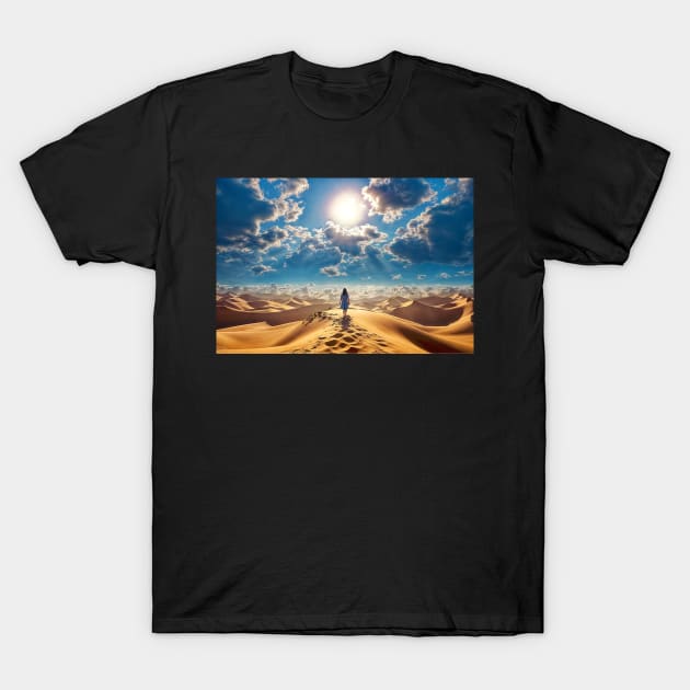 Desert Wanderer - Landscape T-Shirt by jecphotography